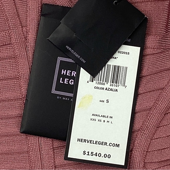 Herve Ledger NWT Verona Bandage Bodycon Dress in Azalia. Sz Small - Picture 4 of 9